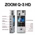 전문가용 ZOOM Q-3 HD, 캠 겸용 고음질 전문가용 녹음기, 연주녹음과 동영상 촬영을 고화질 고음질로 녹음가능